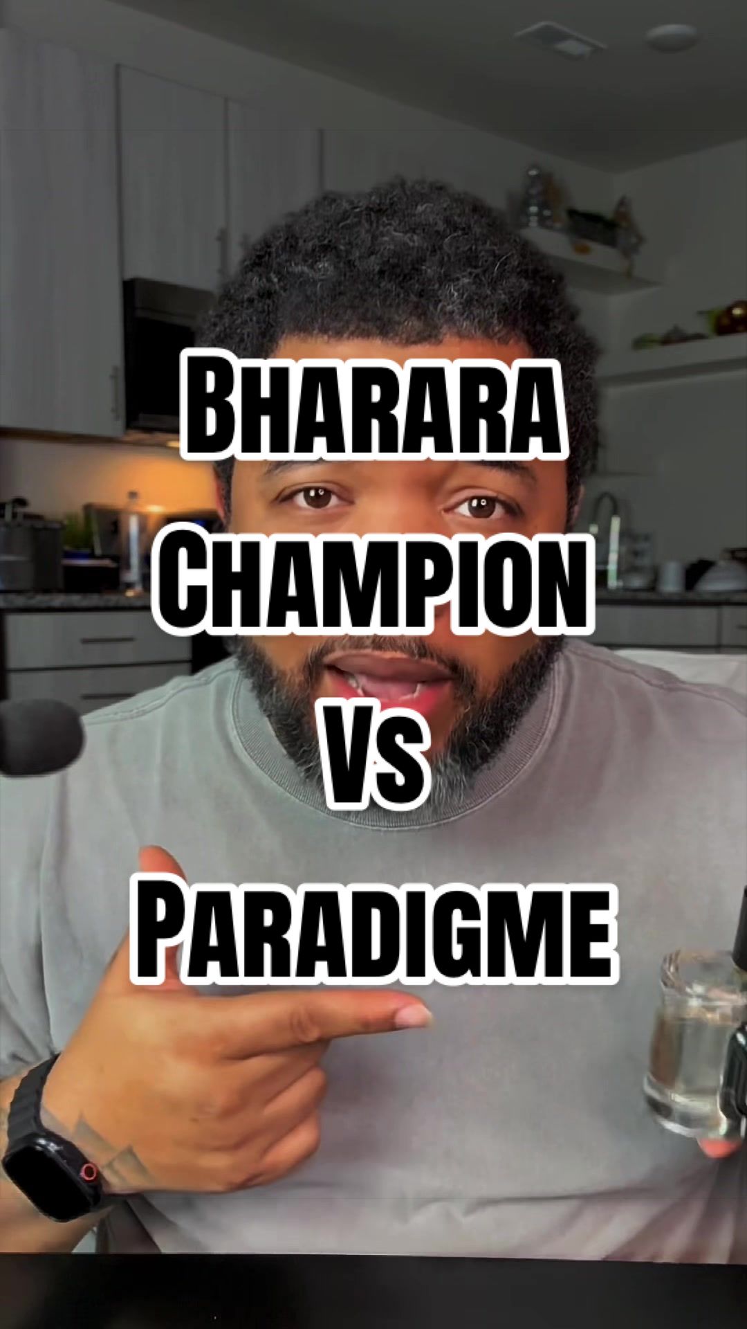 TikTok post by @thefunkyjunky24 for Bharara Beauty. Caption reads: [...] this fragrance? Prada Paradigme vs. @Bharara....
