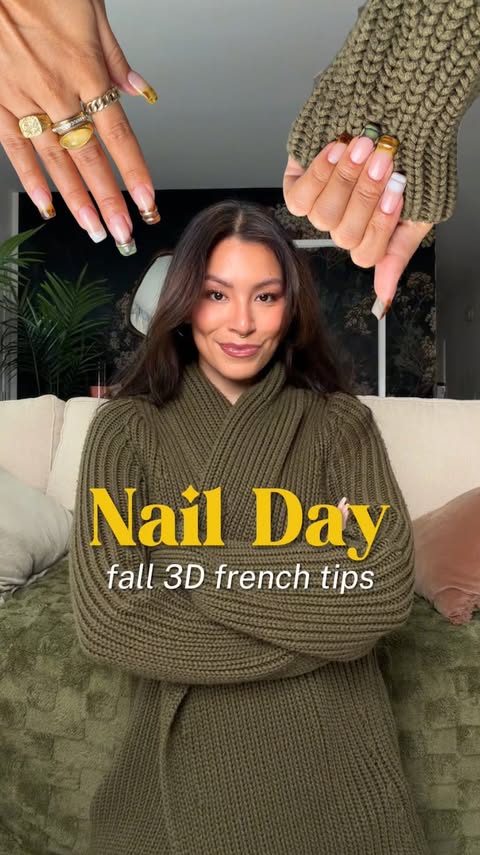 Instagram post by @juliageezy for Rent the Runway. Caption reads: It’s Nail Day! And because obviously your nails....