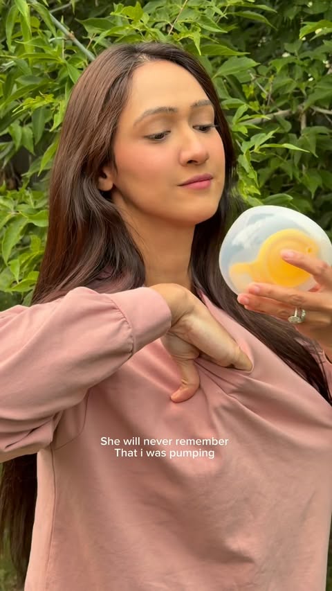 Instagram post by @krissannb for Medela. Caption reads: [...] moments, love feels like magic 🤍✨ With....