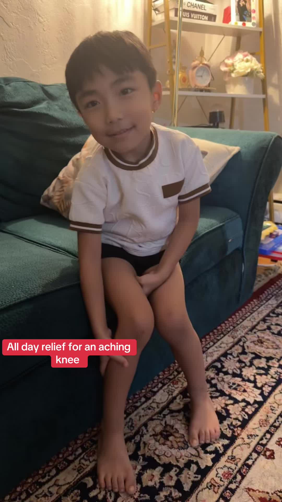 TikTok post by @munatamang887 for Sleeve Stars. Caption reads: [...] #support #knee #panirelief #allday @Sleeve....
