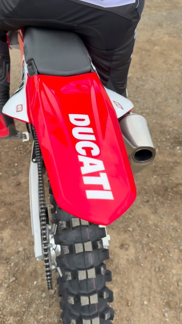 Instagram post by @999lazer for Ducati. Caption reads: Firing up the new toy 👀 Looking forward to having....