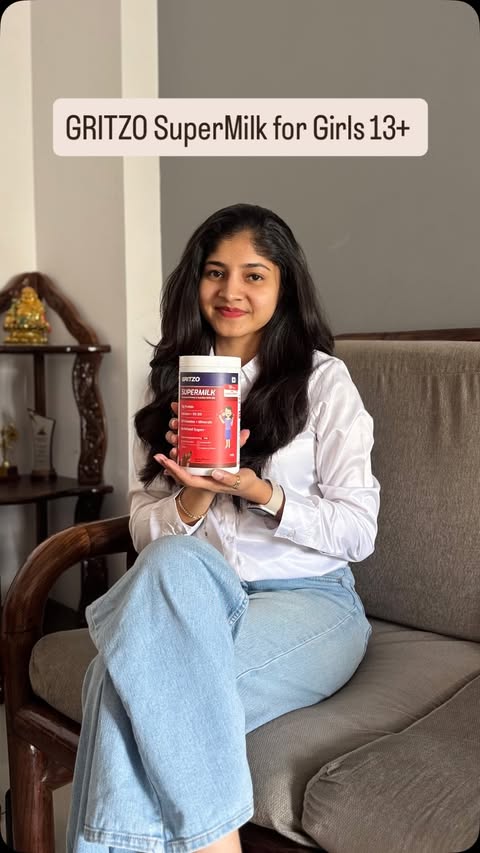 Instagram post by @prashi_kaveri for GRITZO. Caption reads: [...] my code PRASHI for an additional off on....