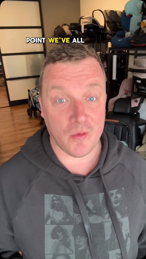 Instagram post by @thejamiegrayson for Safety 1st. Caption reads: Featuring an innovative base design that SLIDES....