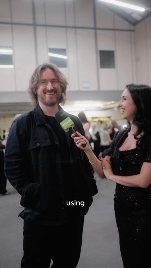 Instagram post by @ellieevelynsmith for Weleda. Caption reads: Getting the inside scoop backstage at the....