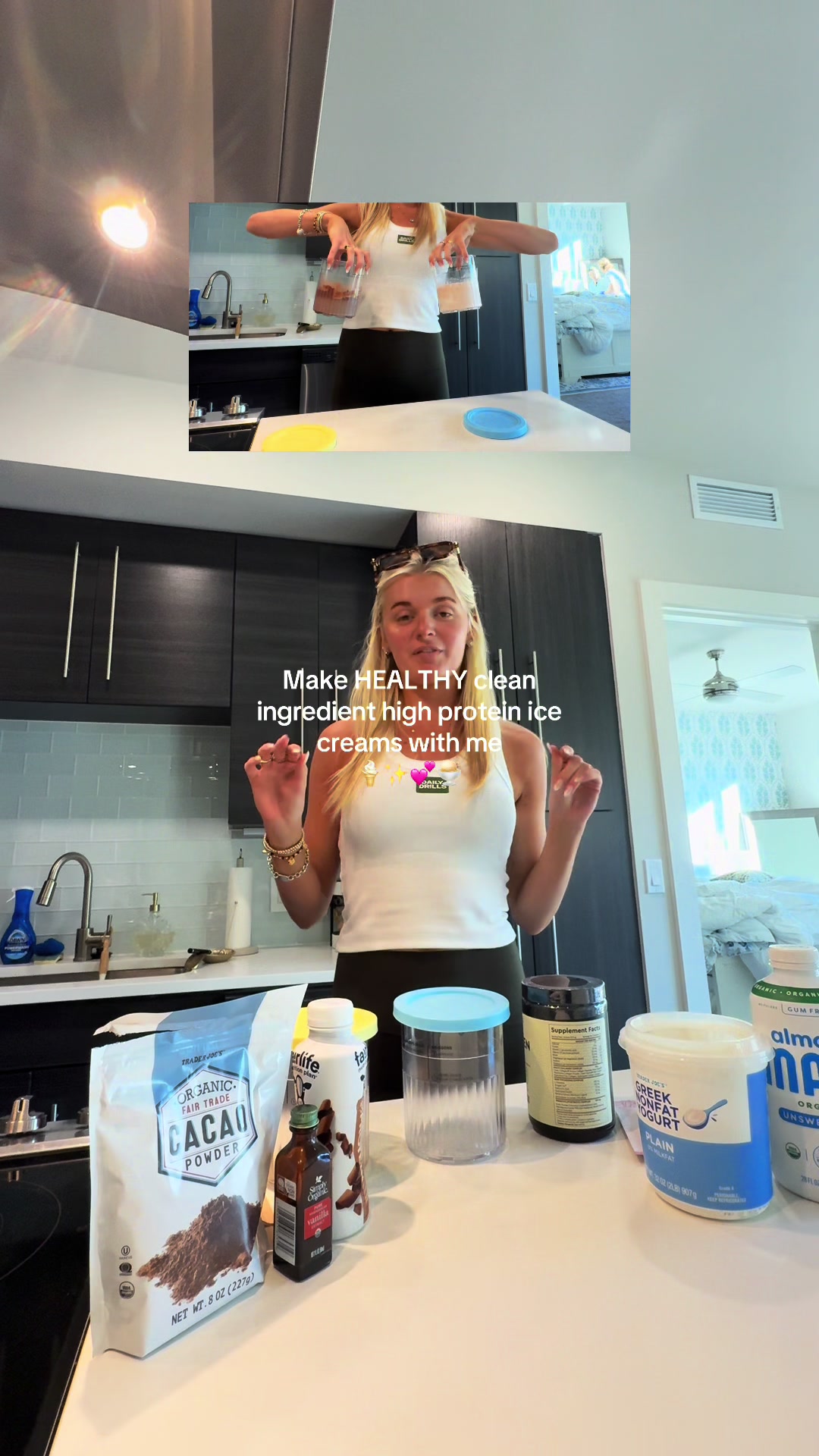 TikTok post by @claudiasamss for Truvani. Caption reads: So so so excited to taste these!! Also @Truvani....