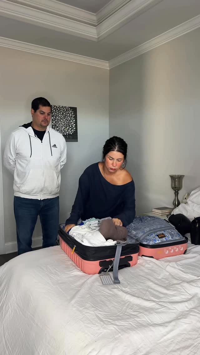 Instagram post by @sarah_jade_huntsville for Fabletics. Caption reads: Recognize yourself? 🤣 
#couple #couplecomedy....