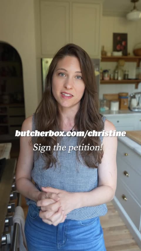Instagram post by @christinesnotebook for ButcherBox. Caption reads: [...] direct link or head over to....