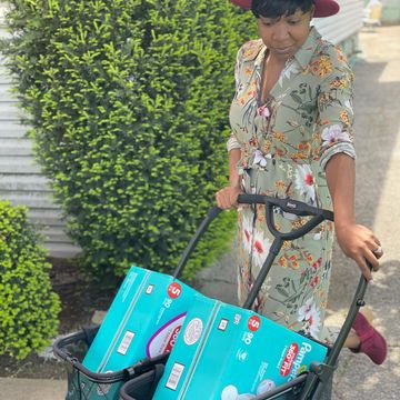 Instagram post by @adaratheexplorer for Joovy. Caption reads: [...] my packages for my small business. #AD....
