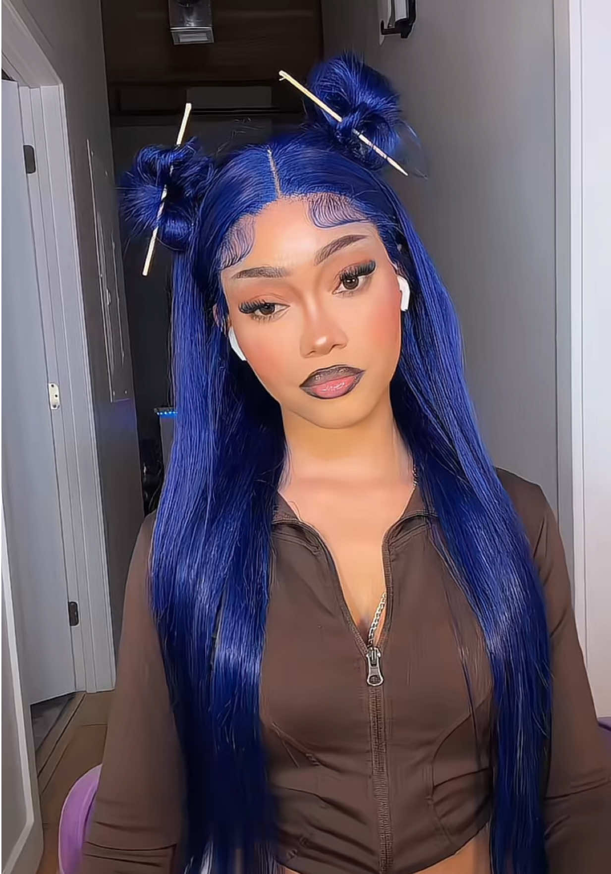 TikTok post by @yaatiff for Eullair. Caption reads: @eullair Hair @eullairhair @eullairhairbest I....