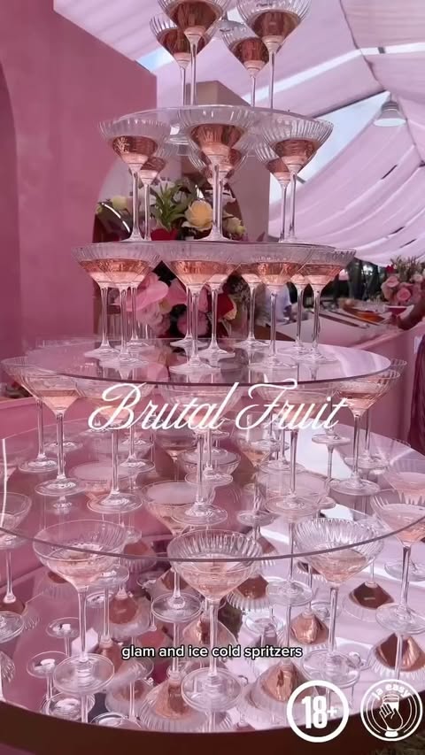 Instagram post by @goose_katai for Brutal Fruit. Caption reads: It’s official @brutalfruitafrica 🩷🥂✨ could be....