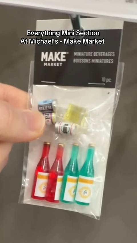 Instagram post by @masteringmayhem for Michaels Stores. Caption reads: Miniature Everything At Michael’s! #mini....