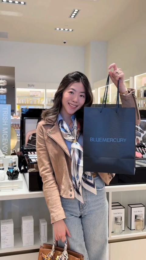 Instagram post by @chanelogy for Bluemercury. Caption reads: Stop by @bluemercury from March 12–15 for the....