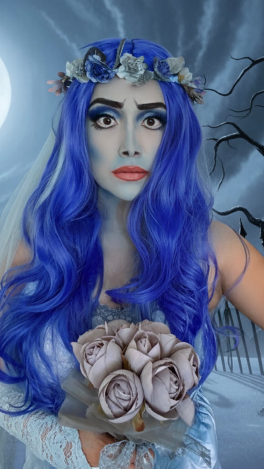 Instagram post by @dulcecandy for Spirit Halloween. Caption reads: Give me a costume, a little makeup, and a fun....