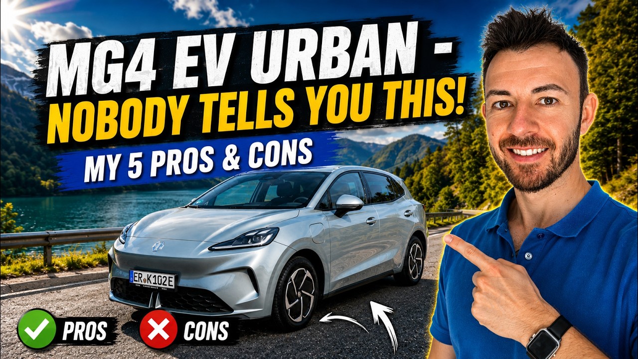 YouTube post by @Smart2DriveEN for YESOUL FITNESS. Caption reads: After putting the MG4 Urban through its paces,....