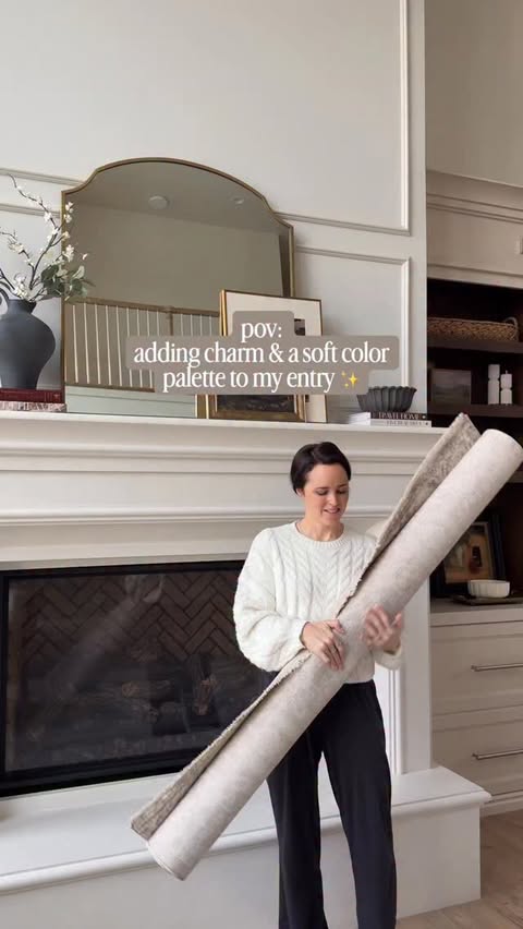 Instagram post by @stonebrook.home for Wayfair. Caption reads: [...] @loloirugs  entry rug that I got from....