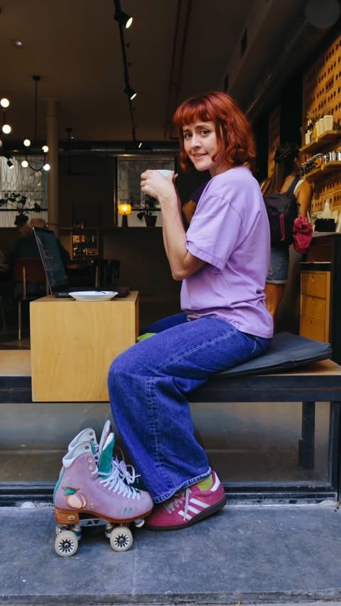 Instagram post by @peachyfeverr for Printify. Caption reads: Sample time with @printify not long now and these....