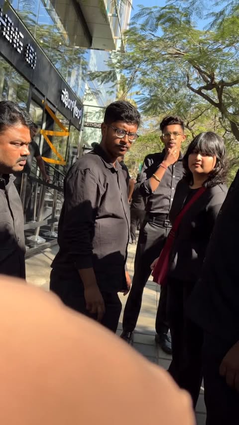 Instagram post by @mr.techieintelugu for nothing. Caption reads: Don’t make people fools nothing 😡 @nothingindia....