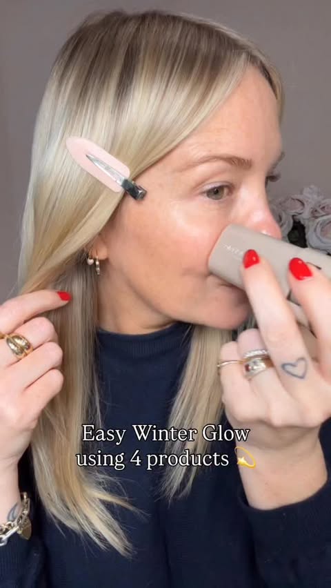 Instagram post by @cherwebbmakeup for Glossier. Caption reads: [...] Keeping it simple and easy! 

Loving the....