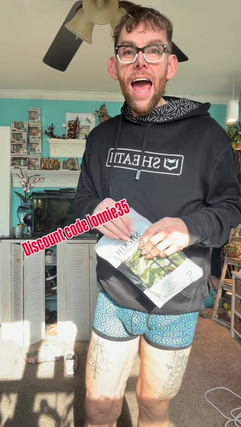 Instagram post by @lonniehambrick for Sheath Underwear. Caption reads: Hey winter is sure been cold. Get your sheath....