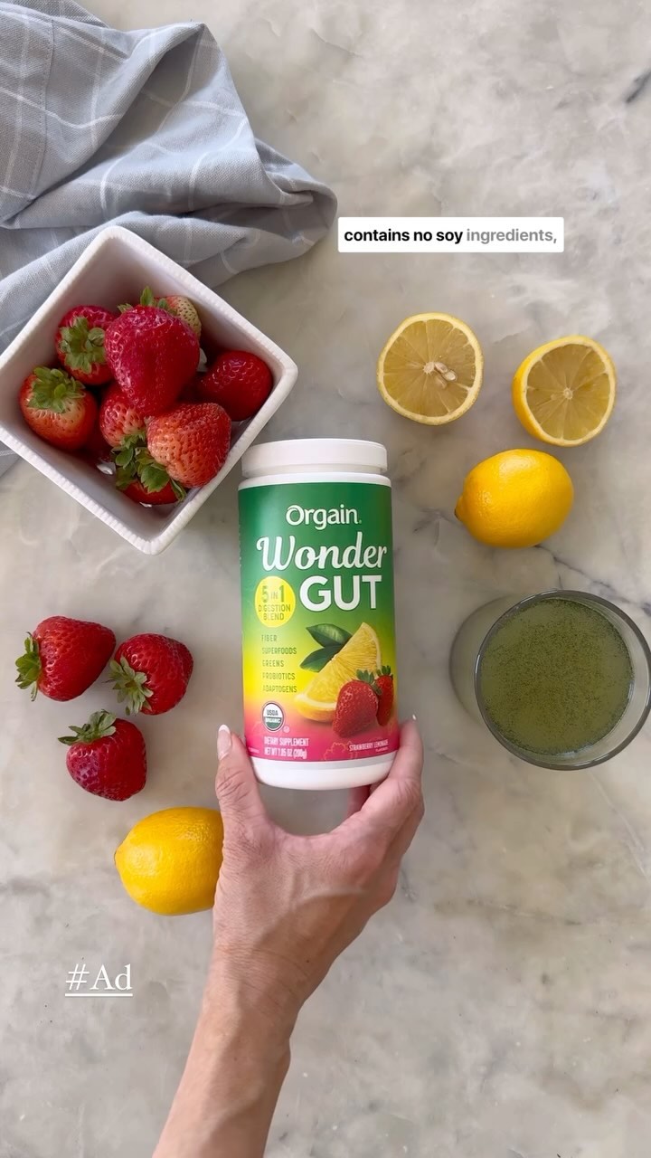 Instagram post by @labelessnutrition for Orgain. Caption reads: #Sponsored As a tired mom I sometimes forget many....