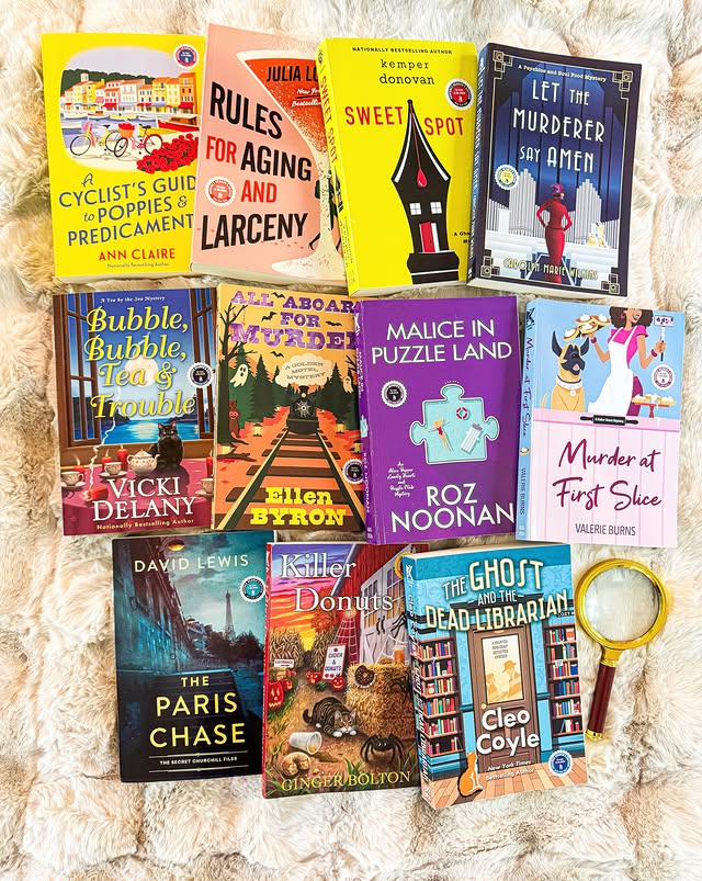 Instagram post by @readingfortheseasons for Kensington Books. Caption reads: [...] Cozy Mysteries Thank you to @kensingtonbooks....