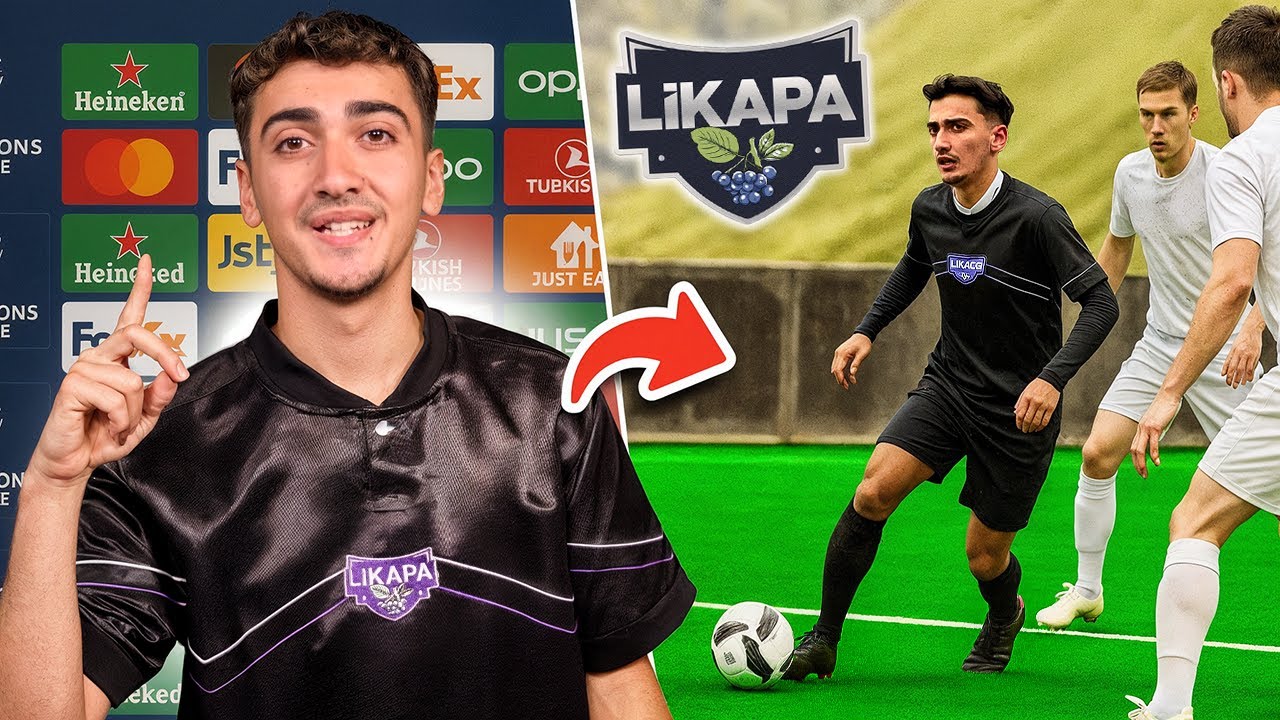 YouTube post by @samettkocabas for Vodafone. Caption reads: A DAY LIKE A FOOTBALL PLAYER!.