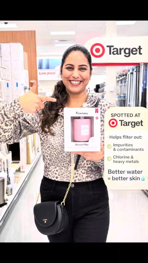 Instagram post by @rachna.panday for Filterbaby. Caption reads: Spotted my favorite Filterbaby at Target today and....