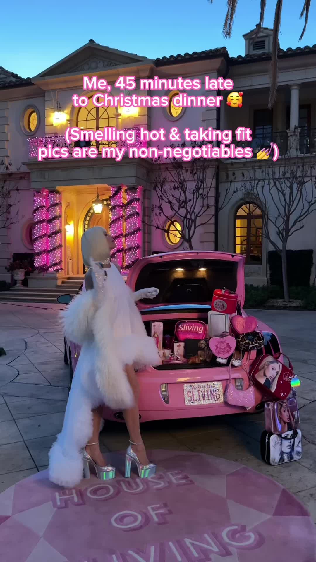 TikTok post by @parishilton for Paris Hilton Fragrances. Caption reads: Priorities 🤣 @Paris Hilton Fragrances make the....