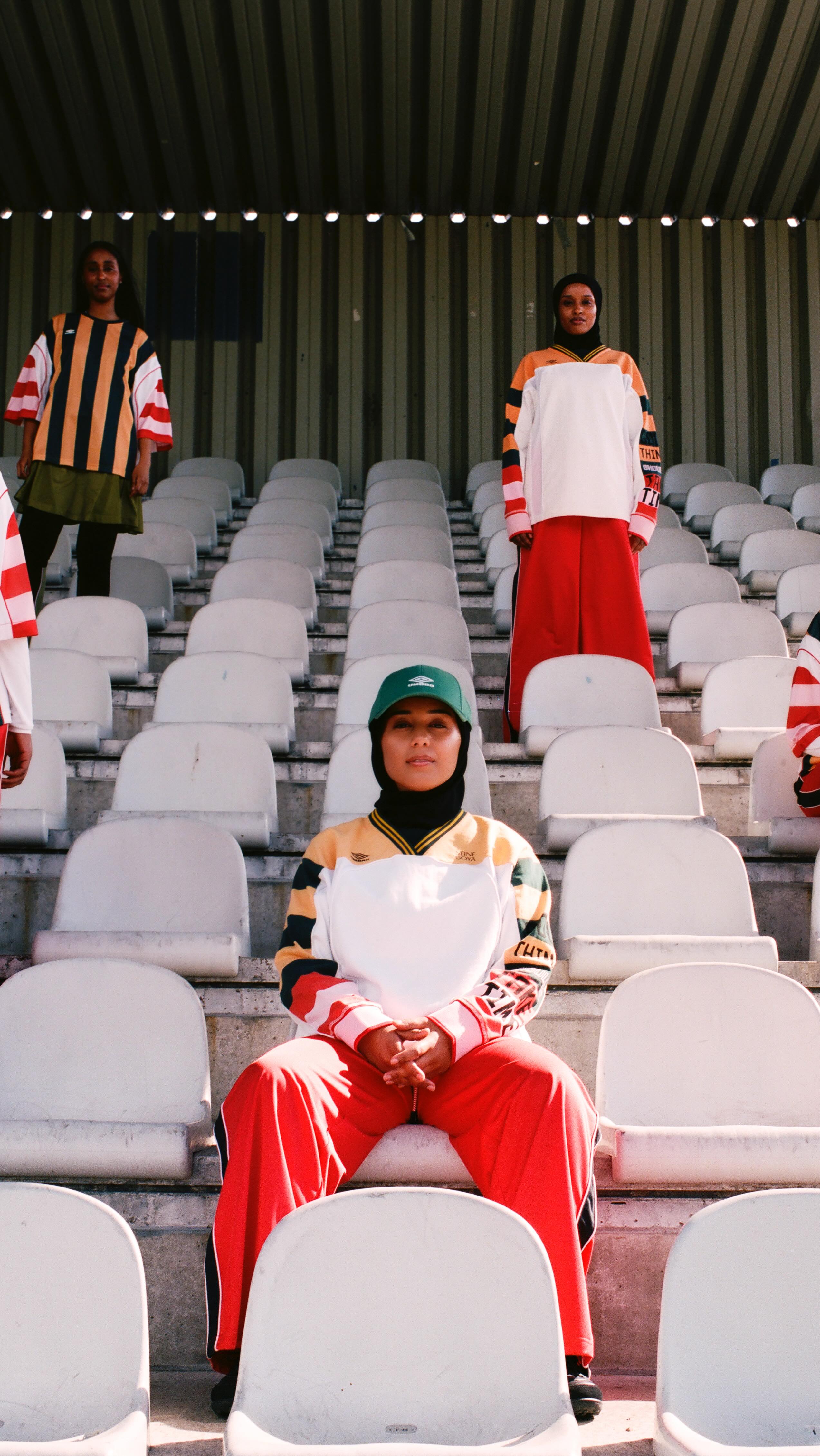 Instagram post by @naginravand for Umbro. Caption reads: STINE GOYA X UMBRO ⚽️ 🔥 

GOOD THINGS SHOULDN’T....