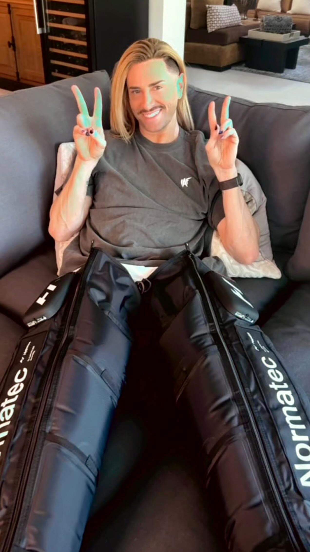 Instagram post by @brianfriedman for Hyperice. Caption reads: Attention: There’s been a huge upgrade to my....