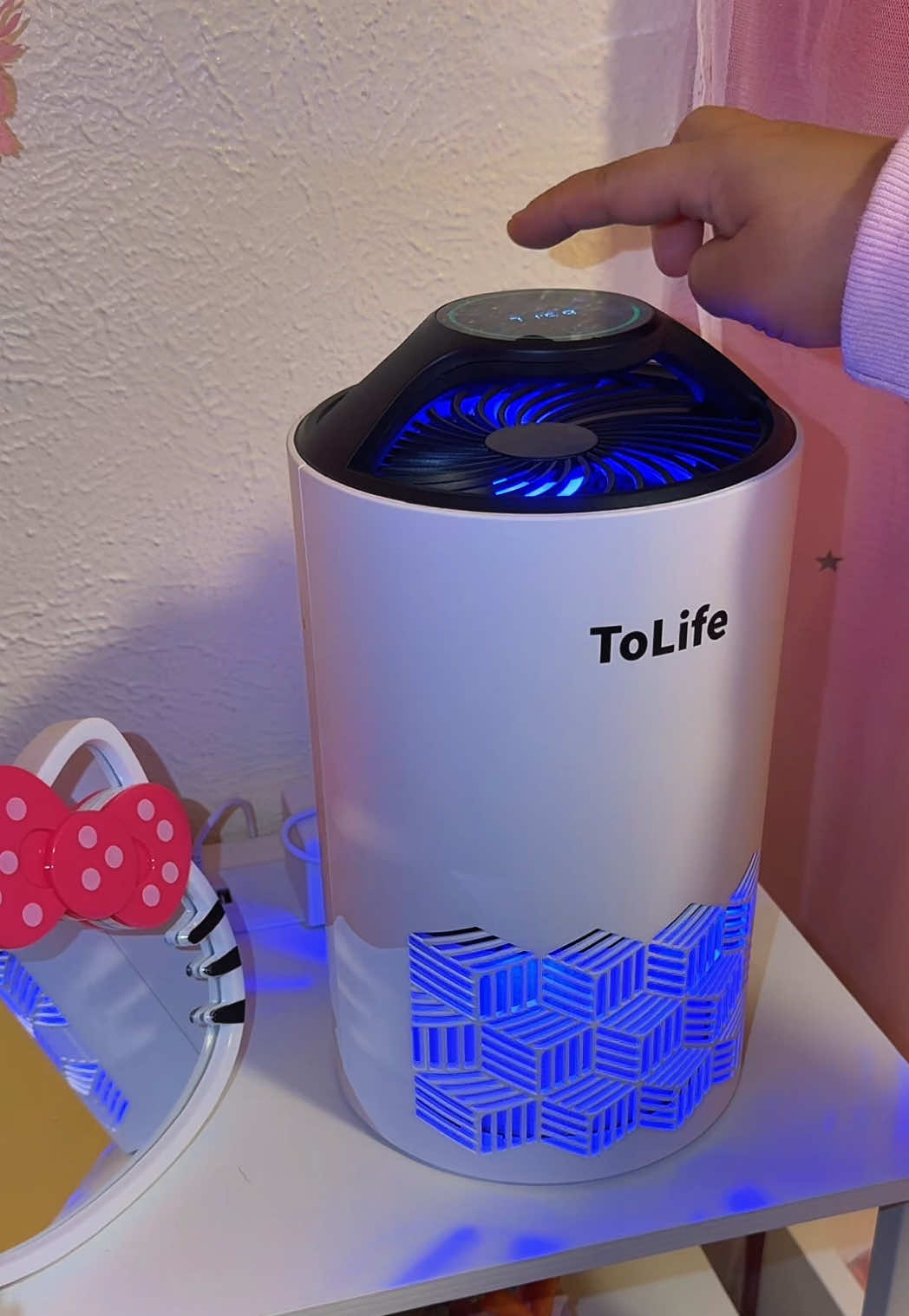 TikTok post by @sabnamraimahato for ToLife. Caption reads: @ToLife US #airpurifier #tolifeairpurifier [...].