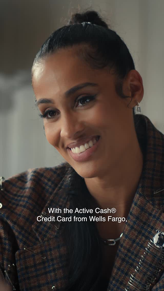 Instagram post by @skylardiggins for Wells Fargo. Caption reads: You don’t know if I’m going left, right—or....