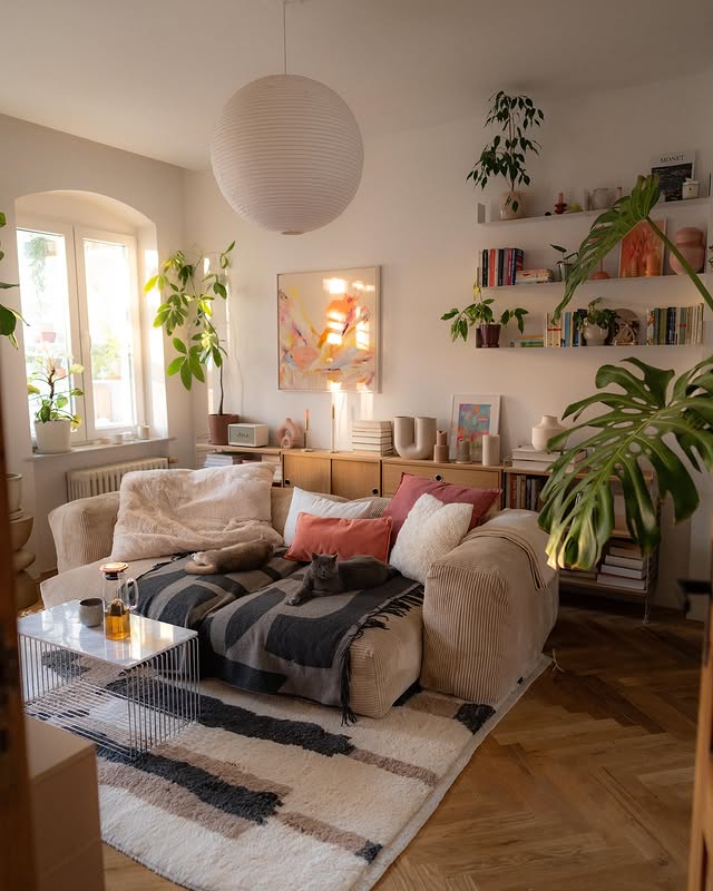 Instagram post by @caropeony for Apartment Therapy. Caption reads: [...] #home #homedecor #homedesign....