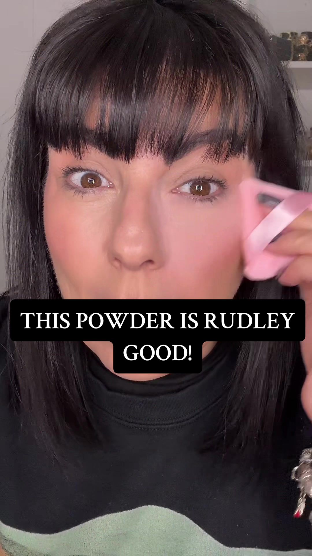 TikTok post by @gina__cicero for KimChi Chic Beauty. Caption reads: [...] Smoothing. Zero crust. I get the hype!....