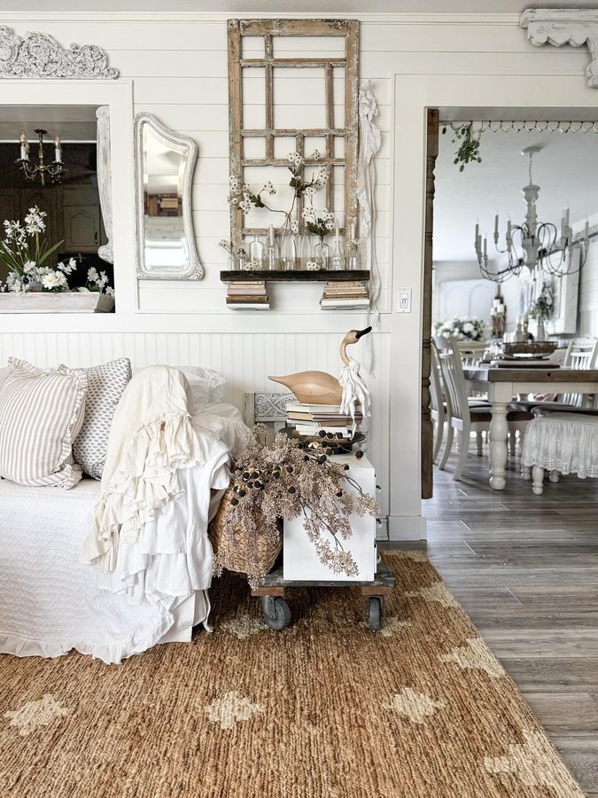 Instagram post by @thegeorgianwhitepoppy for Revival Rugs. Caption reads: Happy Fathers Day to all the wonderful men in our....