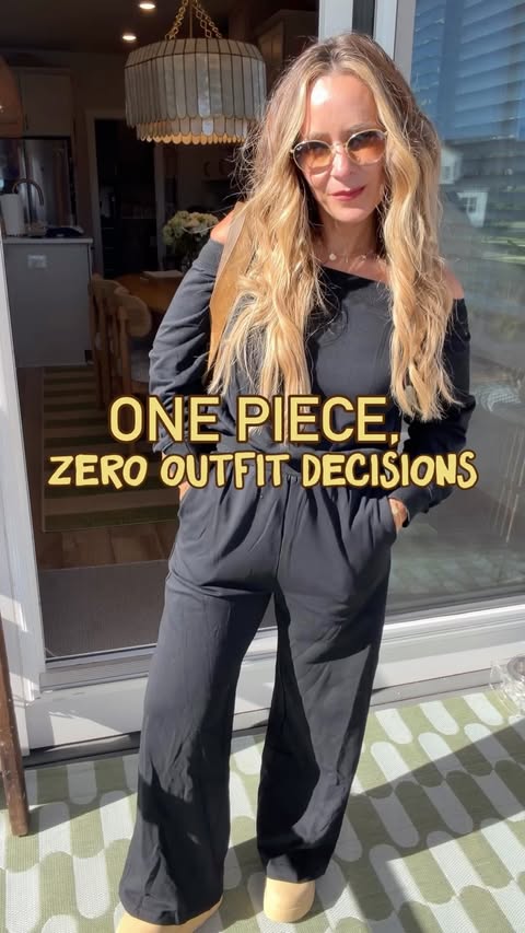 Instagram post by @claire.tammaro for Qinsen. Caption reads: [...] It’s the new boat neck jumpsuit from....