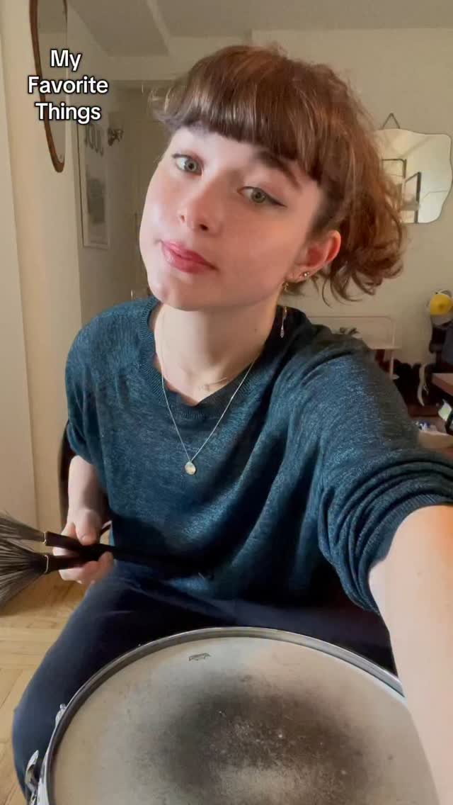 Instagram post by @rubylaks for Vic Firth. Caption reads: Should I do other Sound of Music....