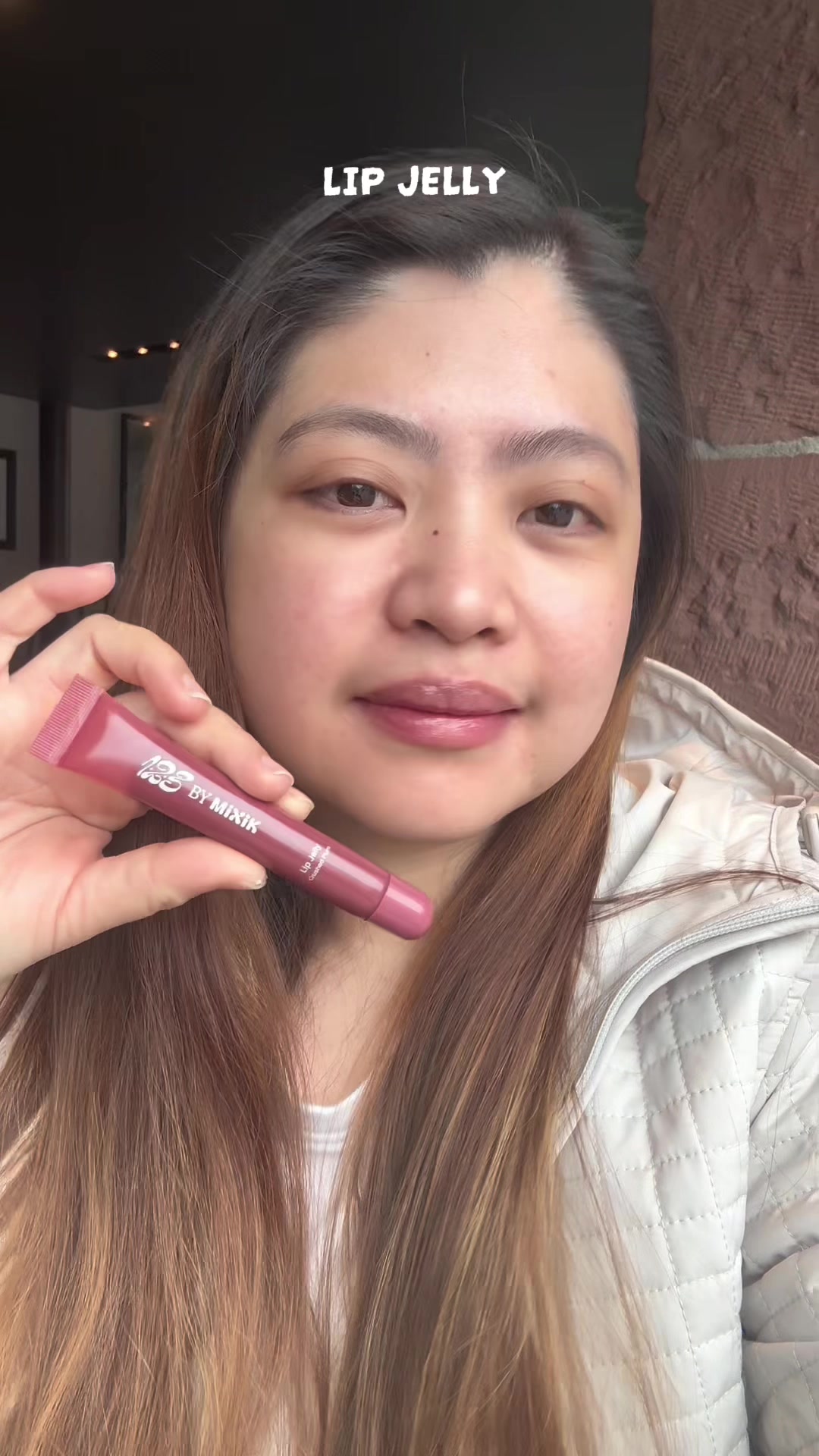 TikTok post by @arlynang for MIXIK SKIN. Caption reads: meet my daily lip jelly by @MIXIK SKIN for....