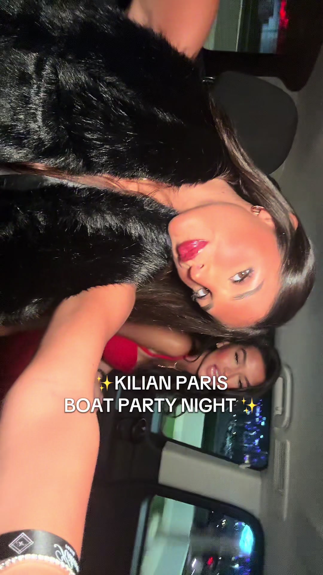 TikTok post by @alia.abk for KILIAN PARIS. Caption reads: lets just say Kilian knows how to party 🥰✨@KILIAN....