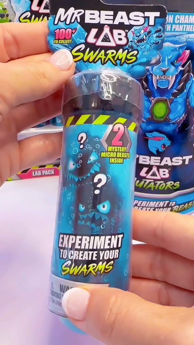 Instagram post by @vivizoneunboxed for MrBeast Lab. Caption reads: [...] to collect. Thank you @moosetoys and....