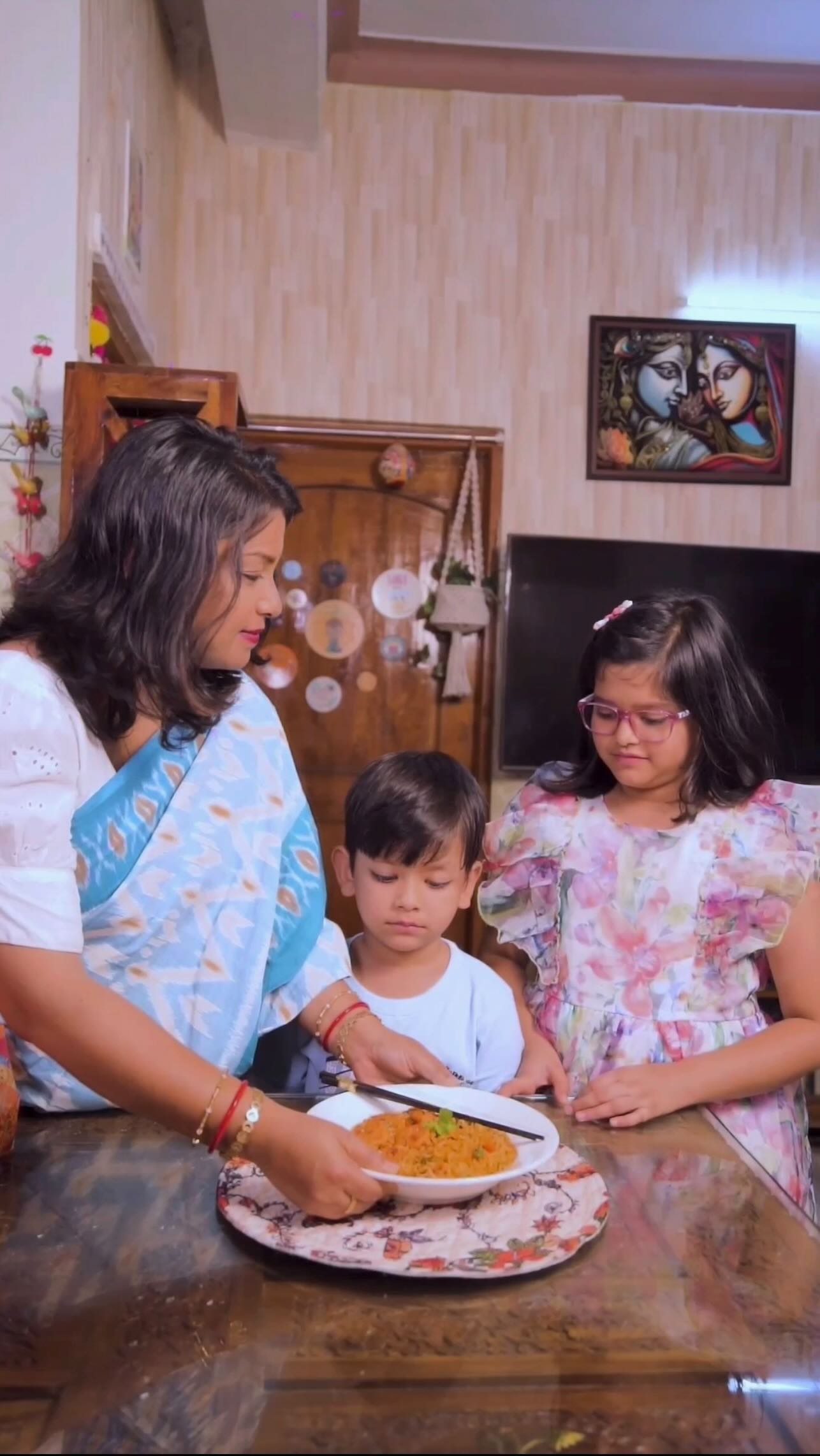 Instagram post by @panigrahi_amruta for Sunfeast Yippee. Caption reads: Sunday Special at Home 
Kids wanted something....