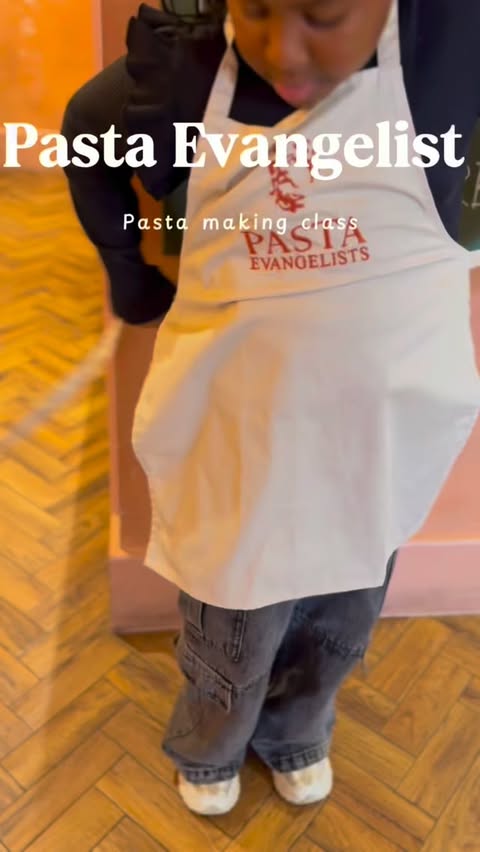 Instagram post by @annayahsworld for Pasta Evangelists. Caption reads: AD/ SPONSORED 

#Little chef activated 🍝✨
Pasta....