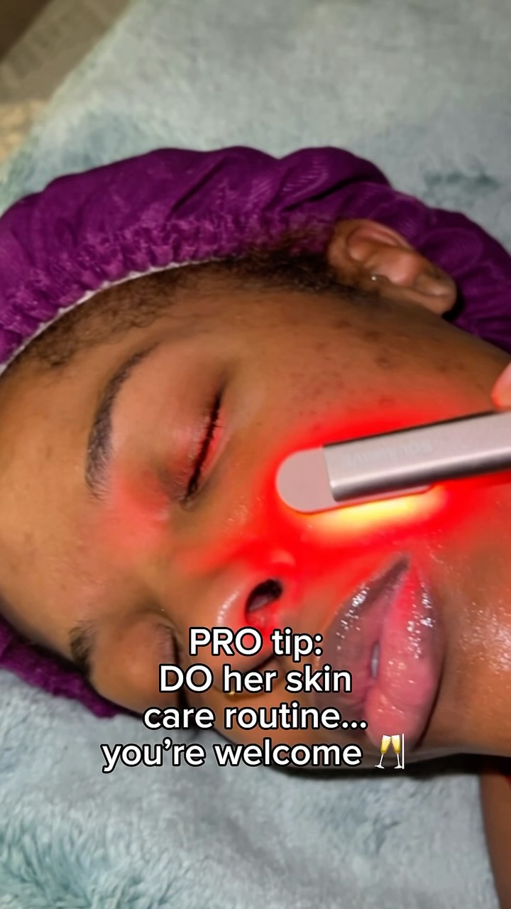 Instagram post by @happilyeveralphin for Solawave. Caption reads: Marriage tip 777: Step into her 🌍 and she’ll....