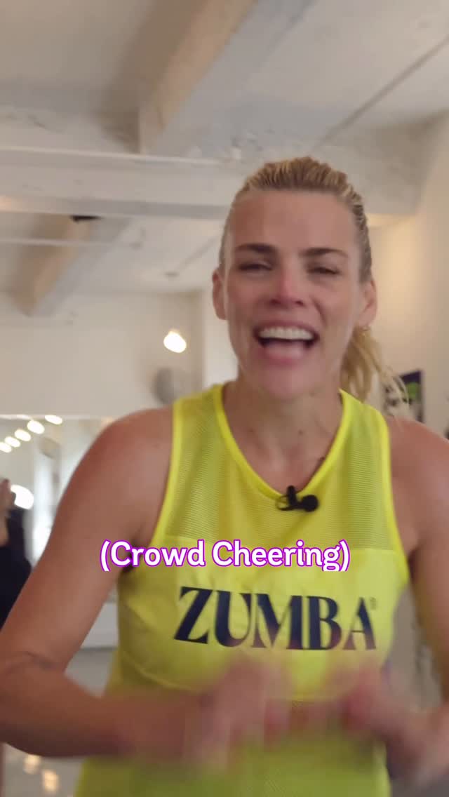 Instagram post by @busyphilipps for Zumba. Caption reads: Things I learned in @zumba class: My hips might....
