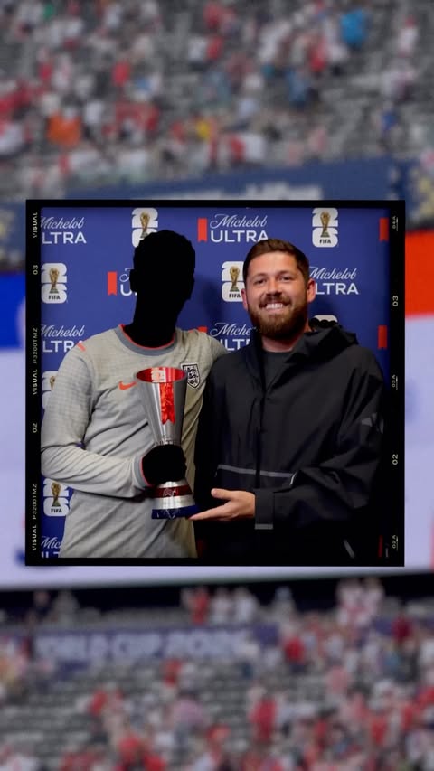Instagram post by @johnnellis for Michelob ULTRA. Caption reads: [...] of the Match Trophy! Thanks to....