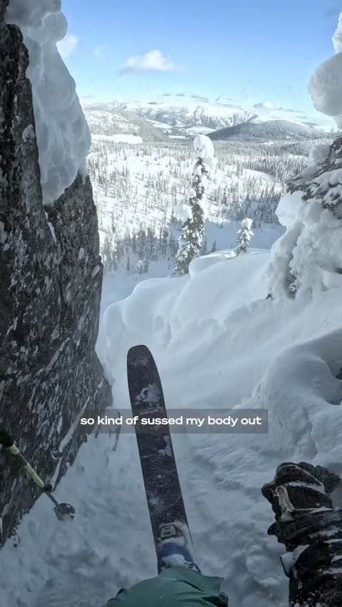 Instagram post by @parkincostain for GoPro. Caption reads: Lucky to walk away unscathed from this INSANE fall....