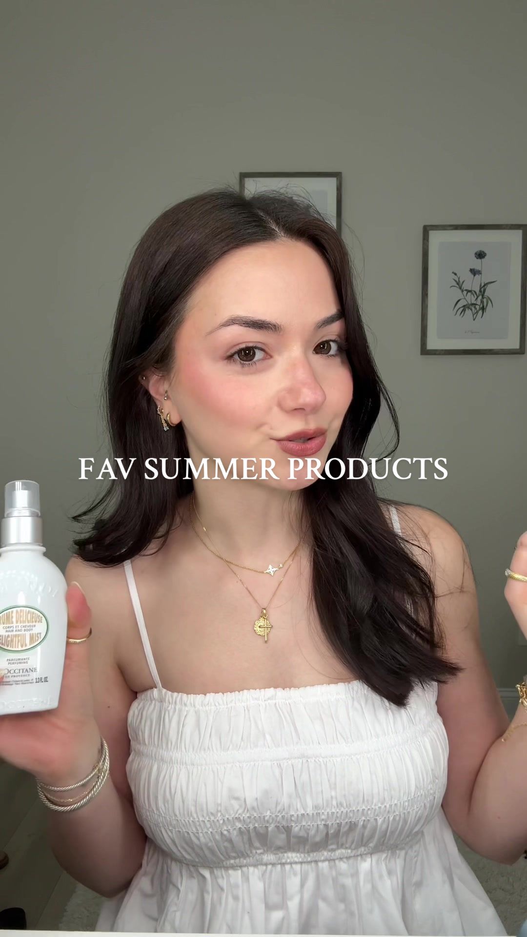 TikTok post by @angelaxbeauty for Dove. Caption reads: we’re glowing & smelling good all summer ladies....