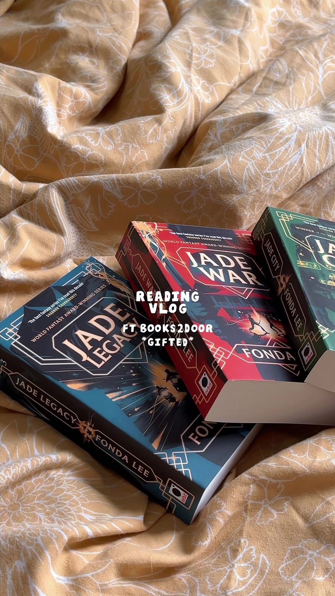 TikTok post by @readbyconnie for Books2Door. Caption reads: so incredibly grateful to @Books2Door for sending....