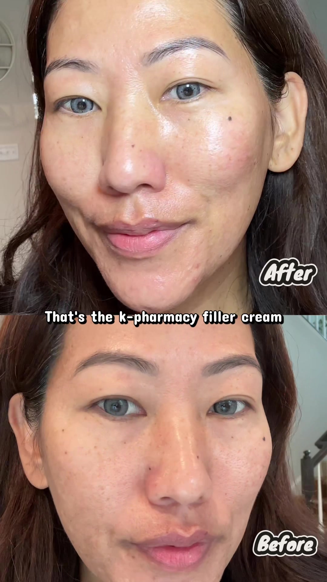 TikTok post by @prebe07 for Abib US Store. Caption reads: Abib PDRN Volume Fill-it Booster Cream deeply....