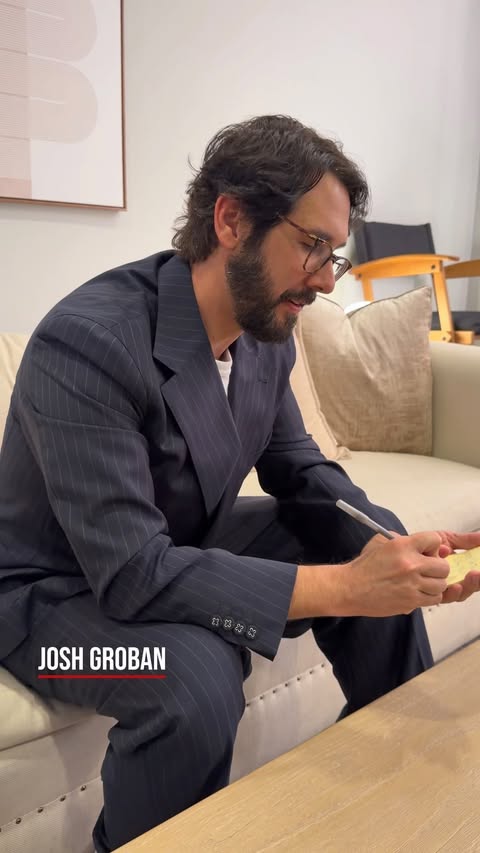 Instagram post by @joshgroban for Live Nation. Caption reads: The behind the scenes moment that made it....